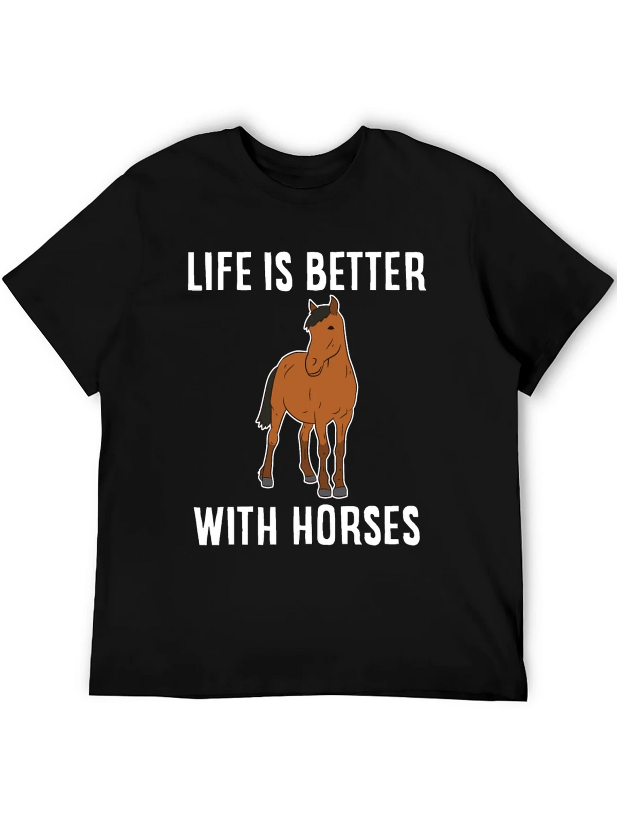 Life Is Better with Horses Graphic T-Shirt product image 5