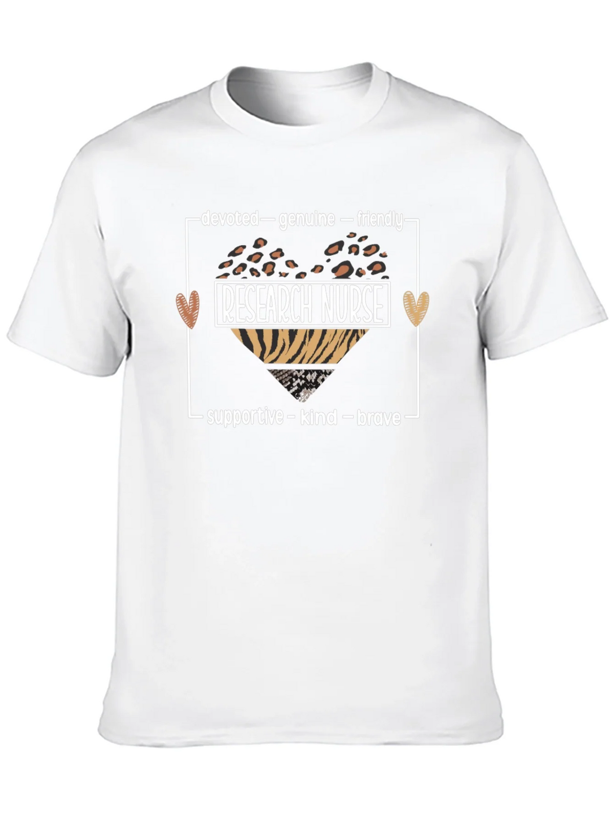 Research Nurse Leopard Heart Graphic Tee product image 9