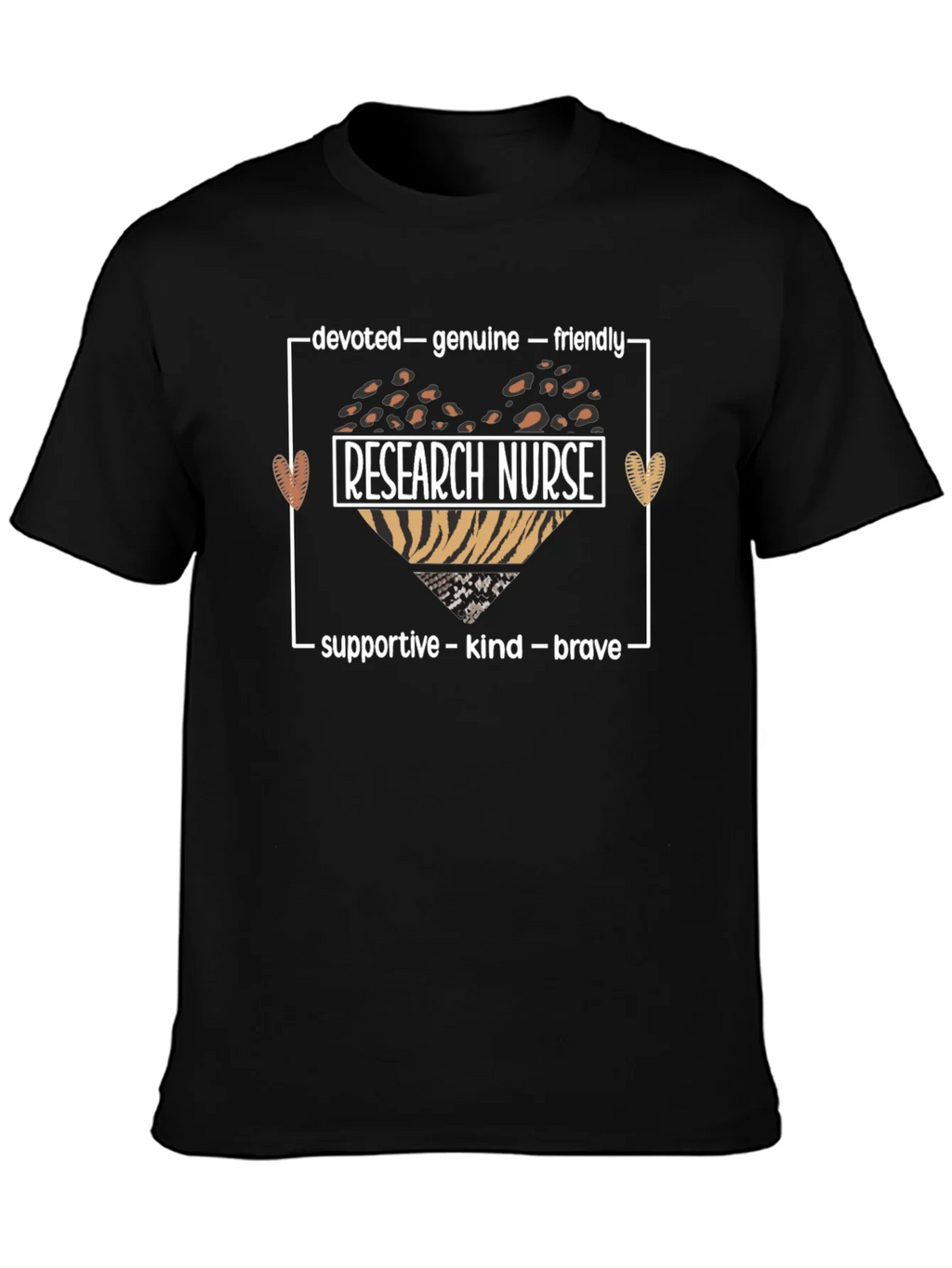 Research Nurse Leopard Heart Graphic Tee product image 3