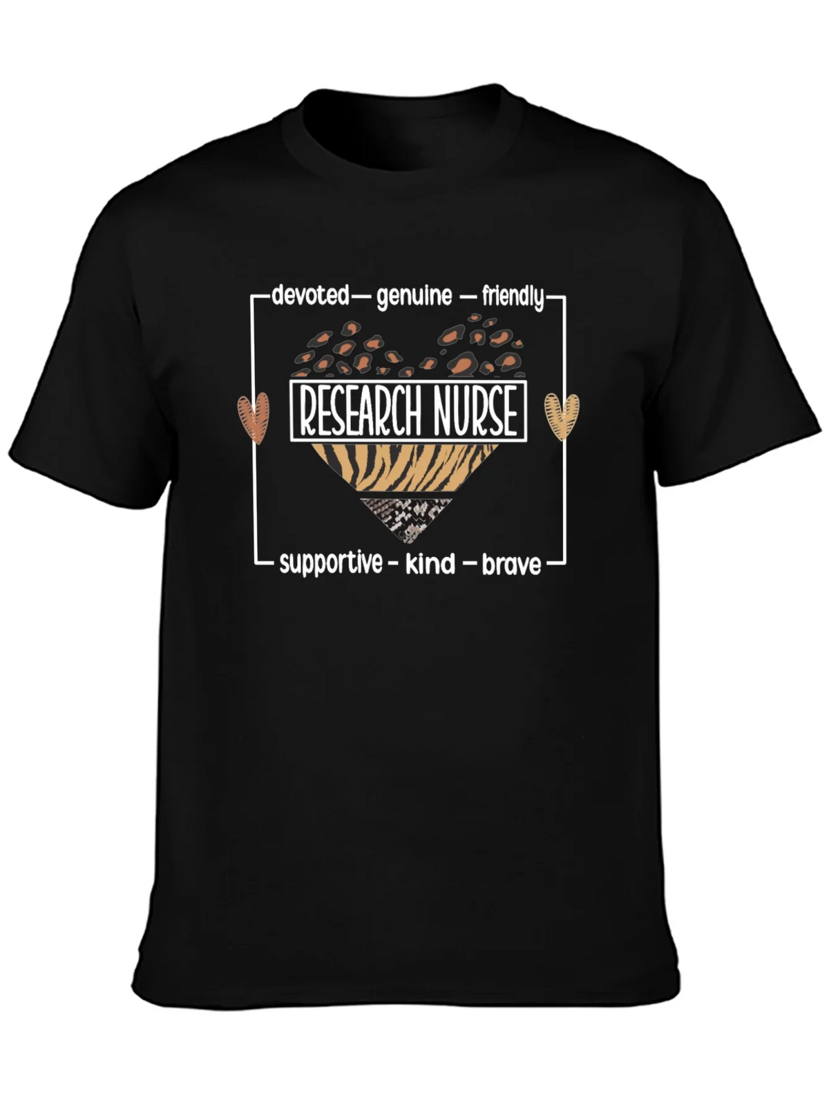Research Nurse Leopard Heart Graphic Tee product image 3