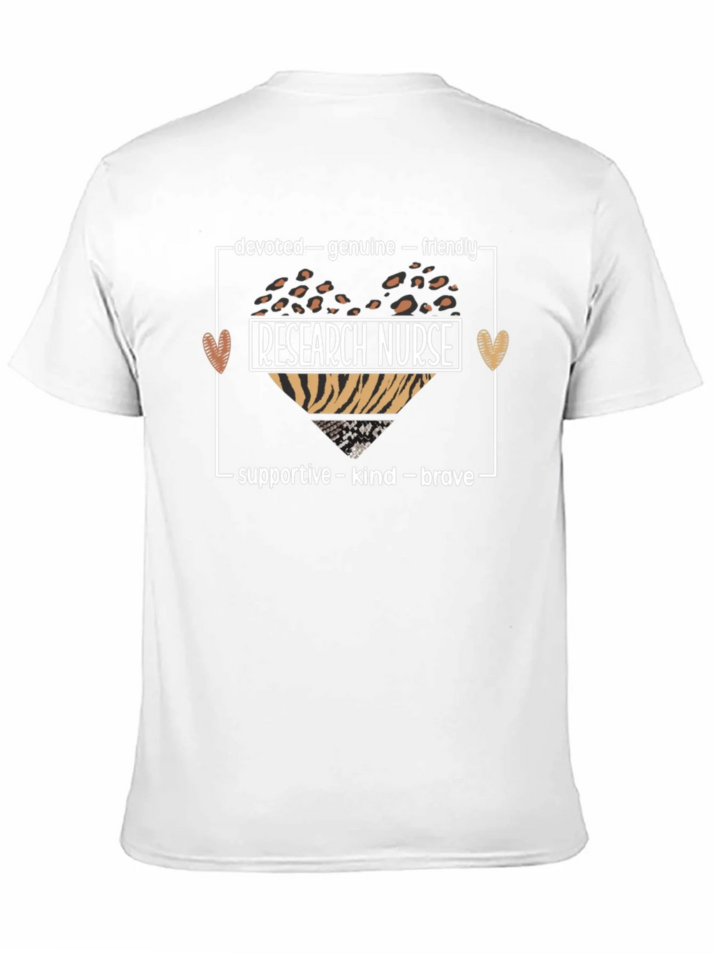 Research Nurse Leopard Heart Graphic Tee product image 10