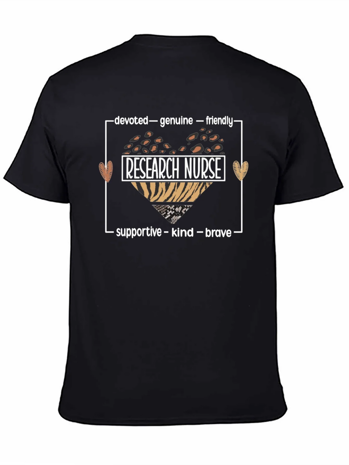 Research Nurse Leopard Heart Graphic Tee product image 4