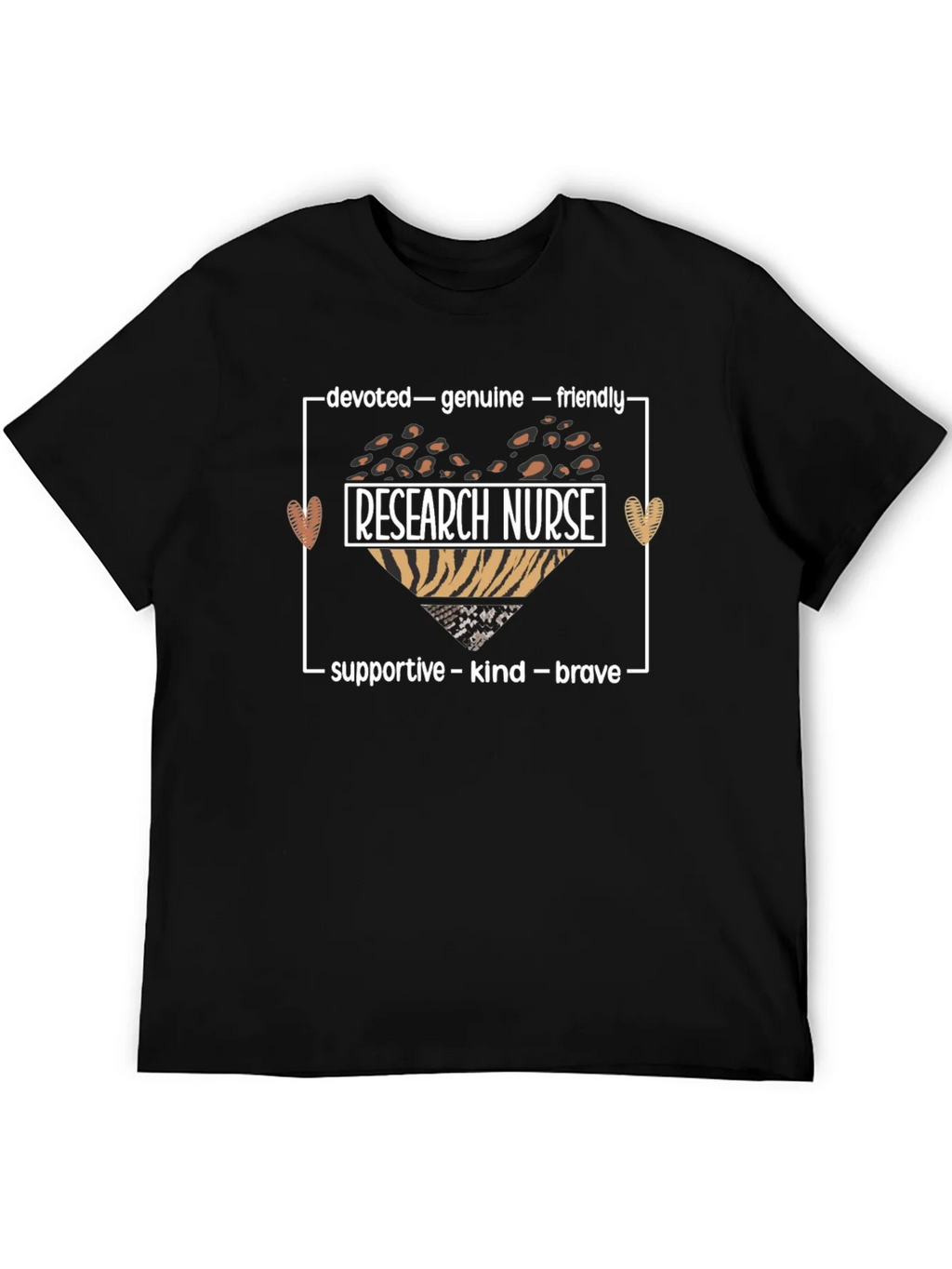 Research Nurse Leopard Heart Graphic Tee product image 5