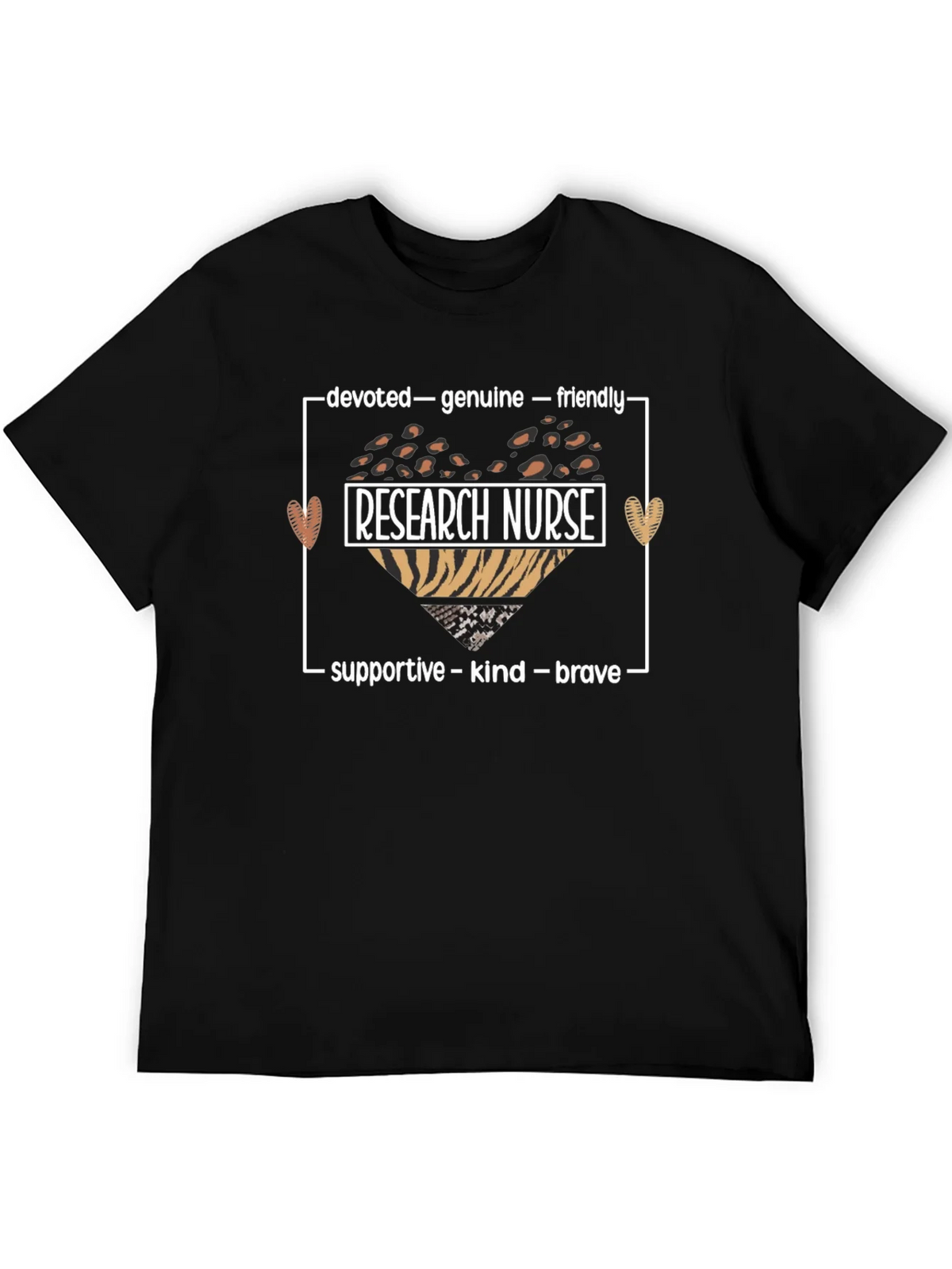Research Nurse Leopard Heart Graphic Tee product image 5