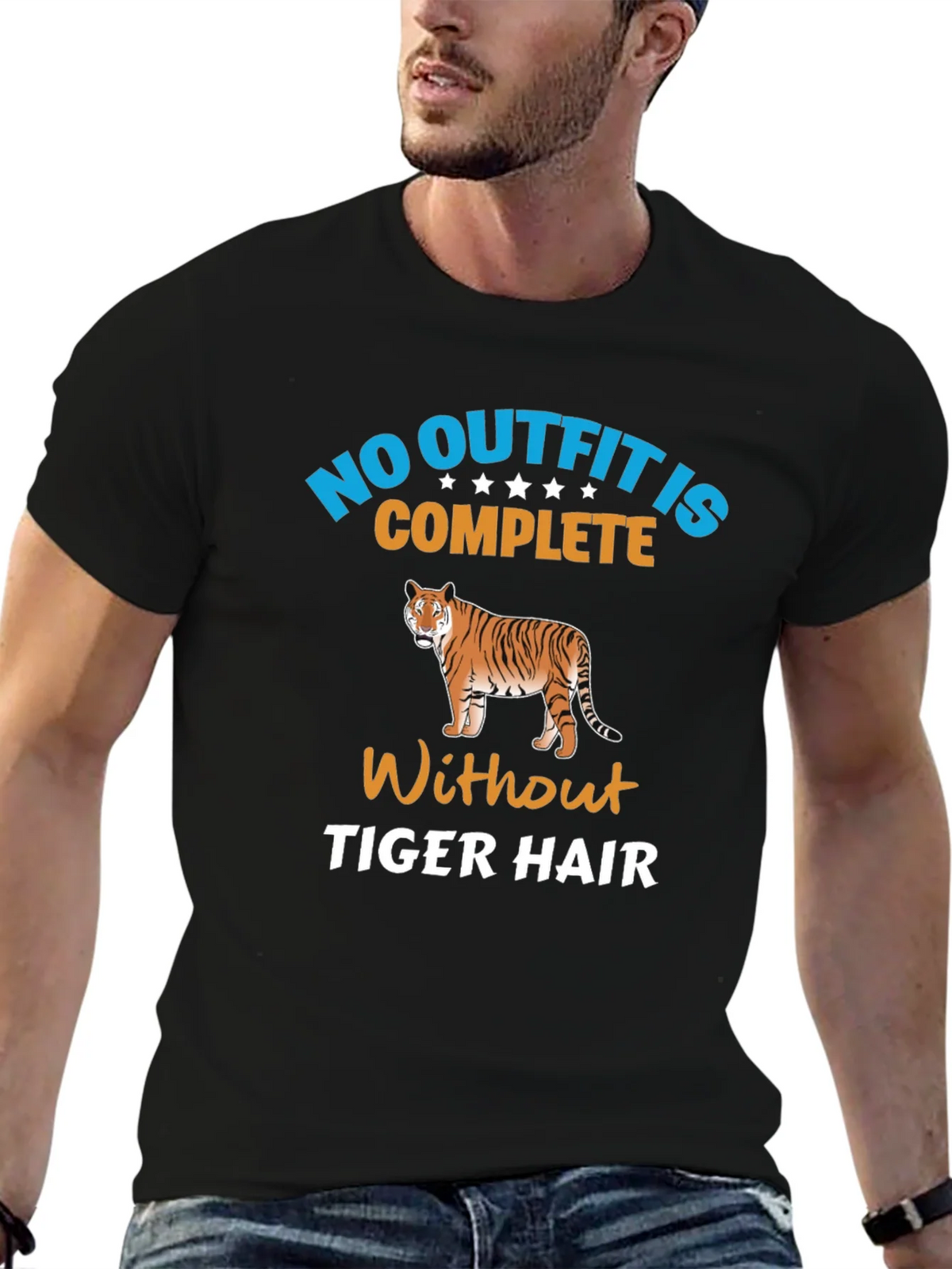 No Outfit Complete Tiger Hair T-Shirt product image 6