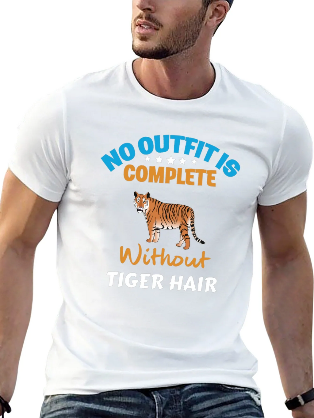 No Outfit Complete Tiger Hair T-Shirt product image 12