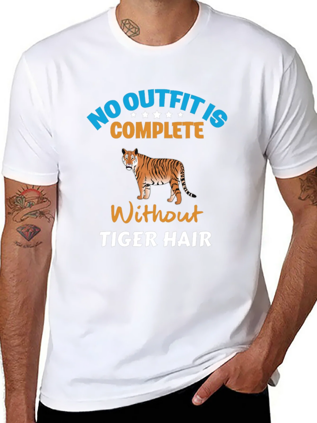No Outfit Complete Tiger Hair T-Shirt product image 7
