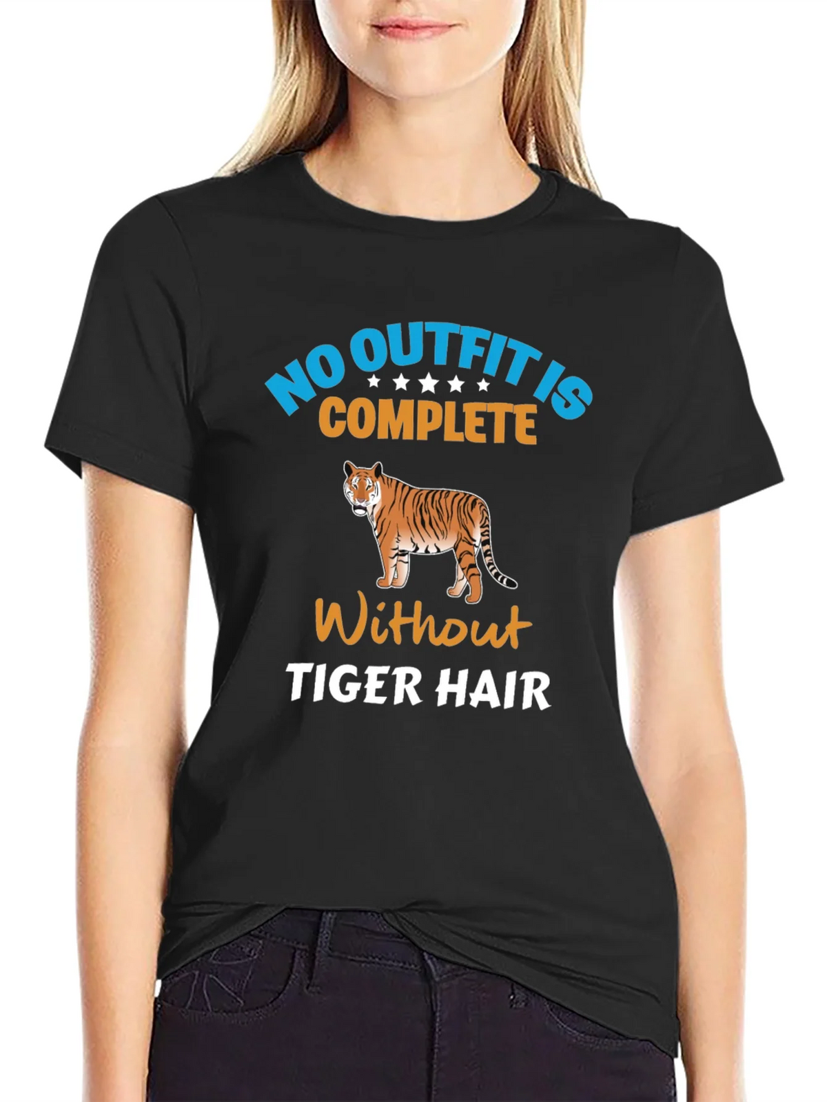 No Outfit Complete Tiger Hair T-Shirt product image 2