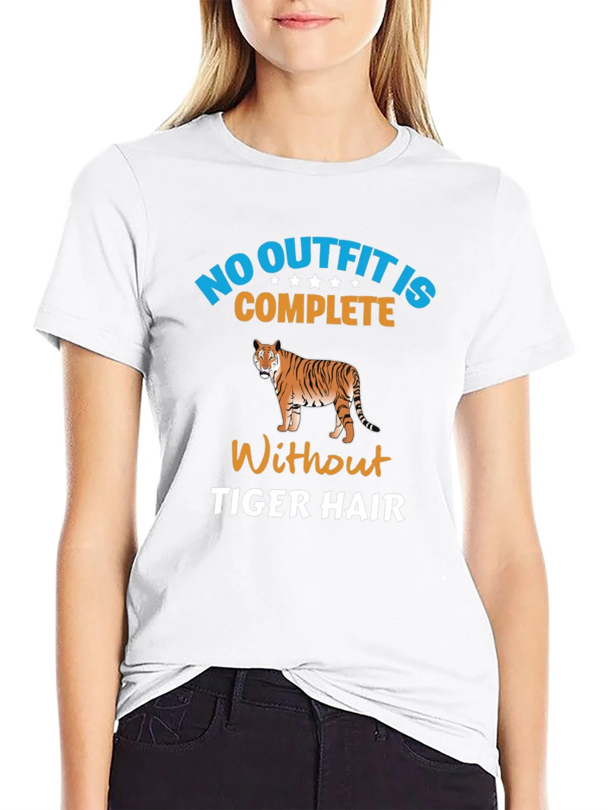 No Outfit Complete Tiger Hair T-Shirt product image 8