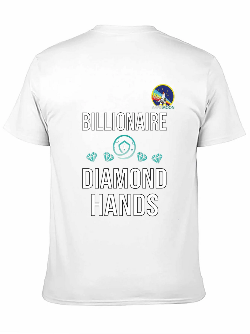 Billionaire Diamond Hands Safemoon Black T-Shirt product image 6
