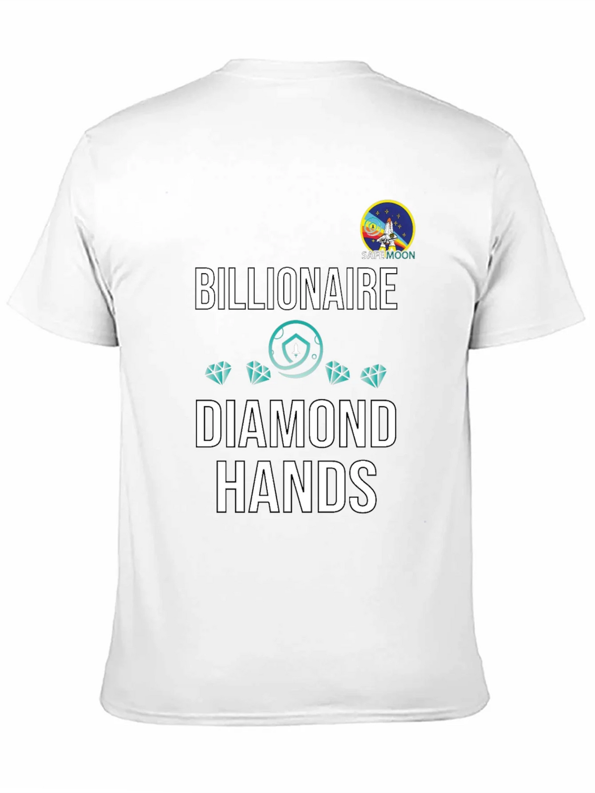 Billionaire Diamond Hands Safemoon Black T-Shirt product image 6