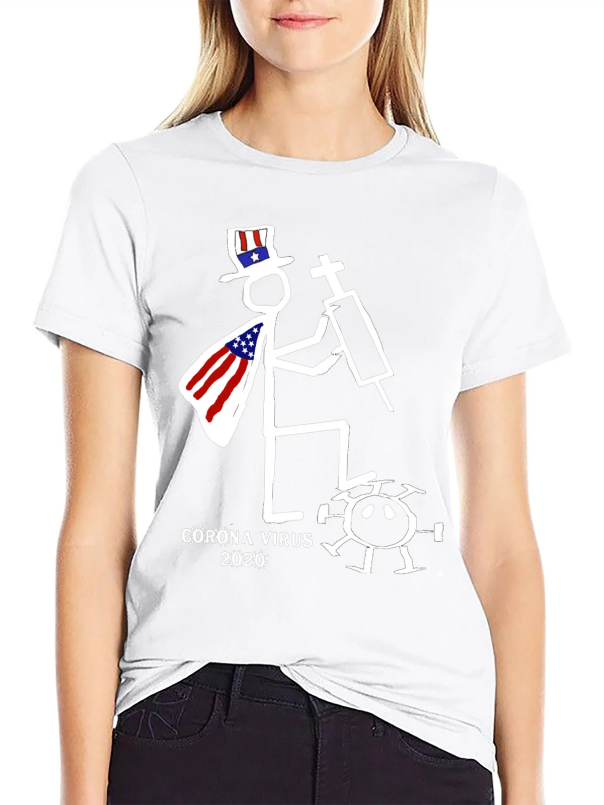 Humorous Corona Virus 2020 Graphic T-Shirt product image 8