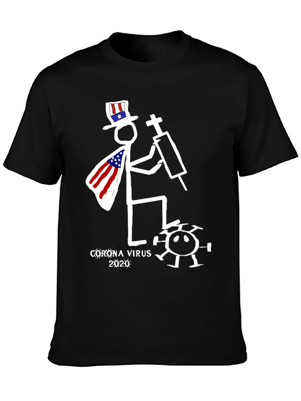 Humorous Corona Virus 2020 Graphic T-Shirt product image 3