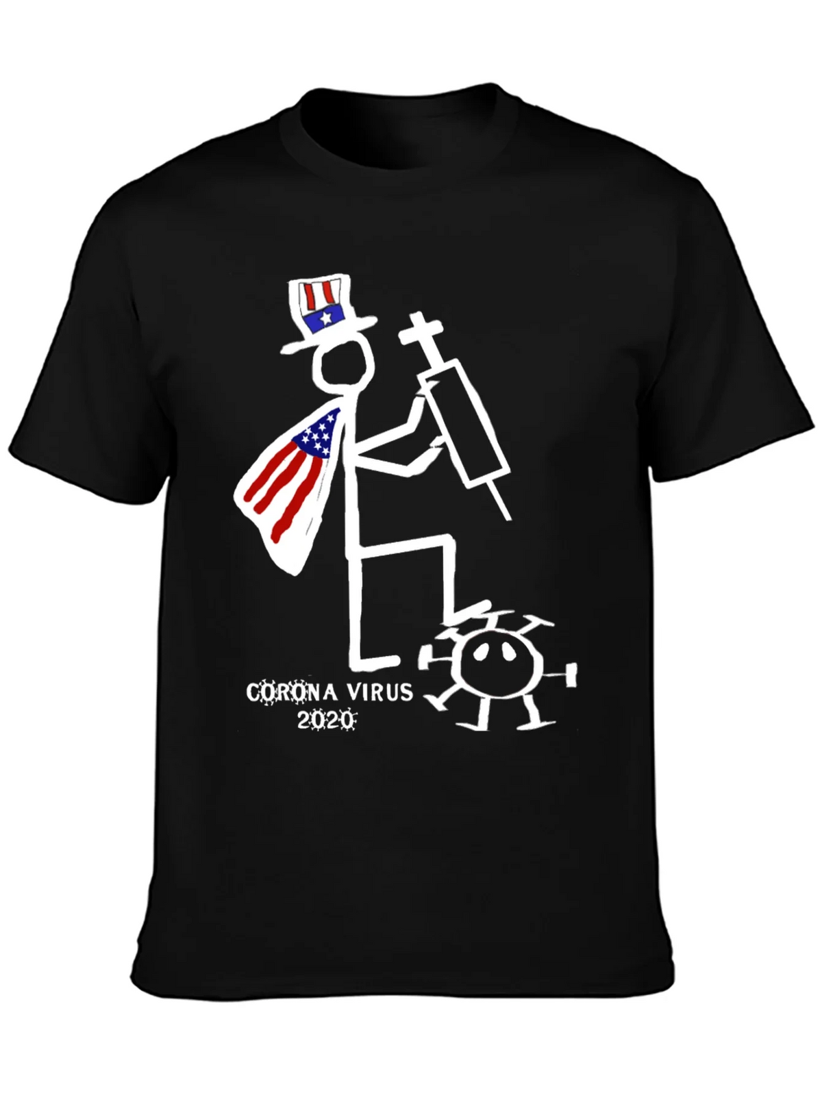 Humorous Corona Virus 2020 Graphic T-Shirt product image 3