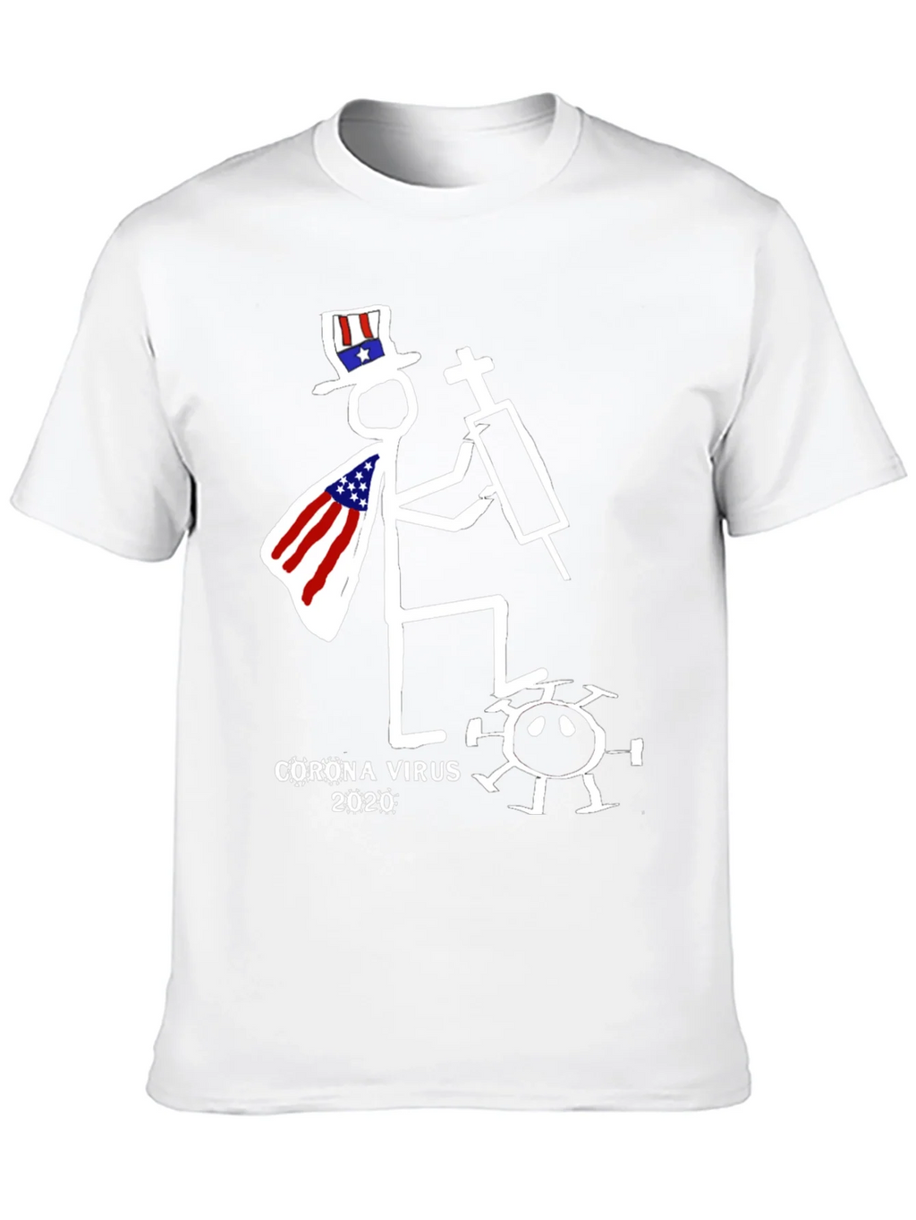 Humorous Corona Virus 2020 Graphic T-Shirt product image 9