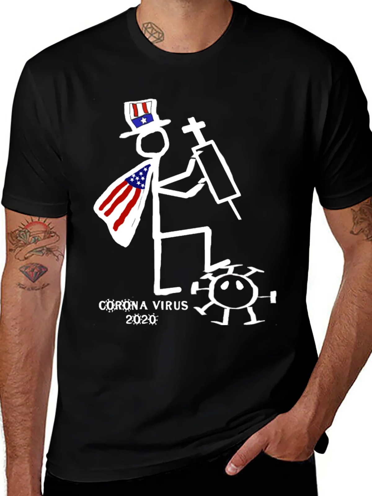 Humorous Corona Virus 2020 Graphic T-Shirt product image 1