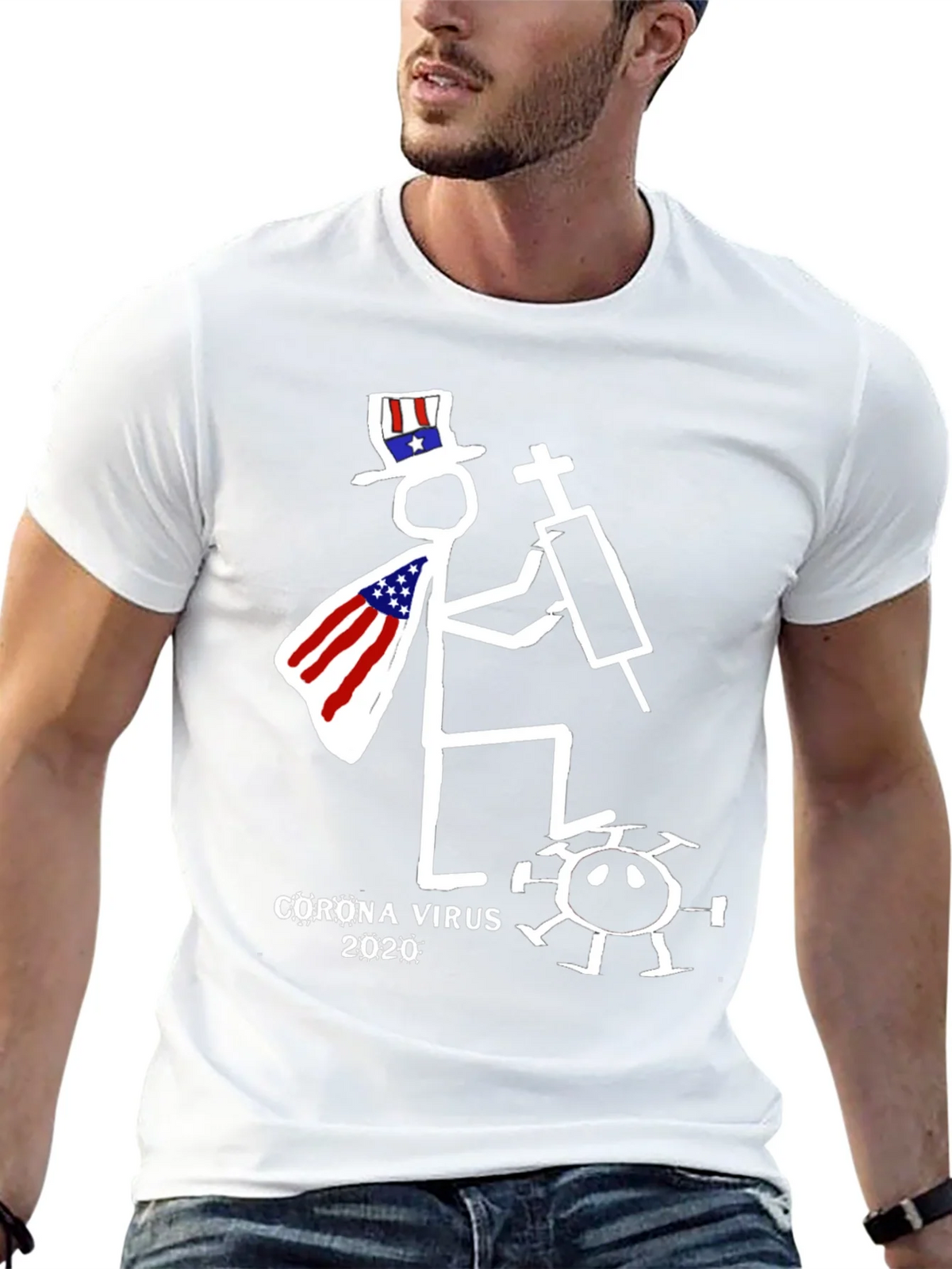Humorous Corona Virus 2020 Graphic T-Shirt product image 12