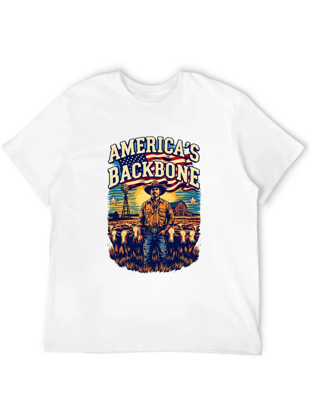 Americas Backbone Graphic Tee - Patriotic Farmer product image 11