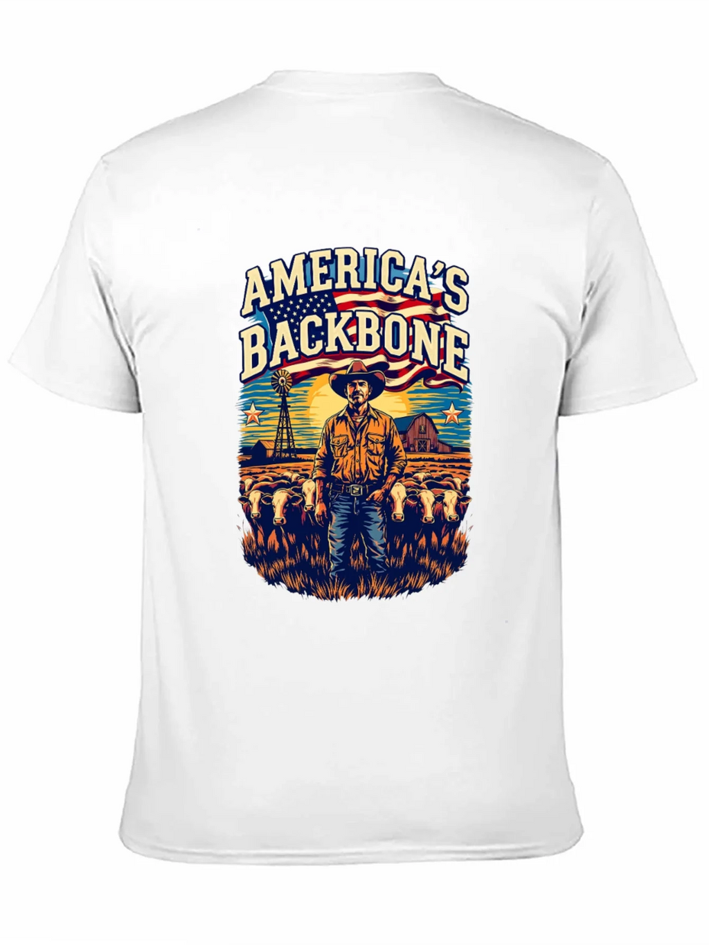 Americas Backbone Graphic Tee - Patriotic Farmer product image 10