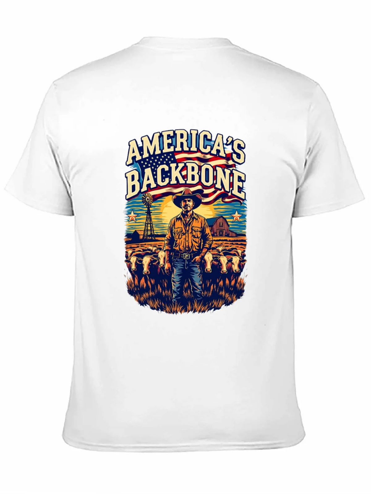 Americas Backbone Graphic Tee - Patriotic Farmer product image 10