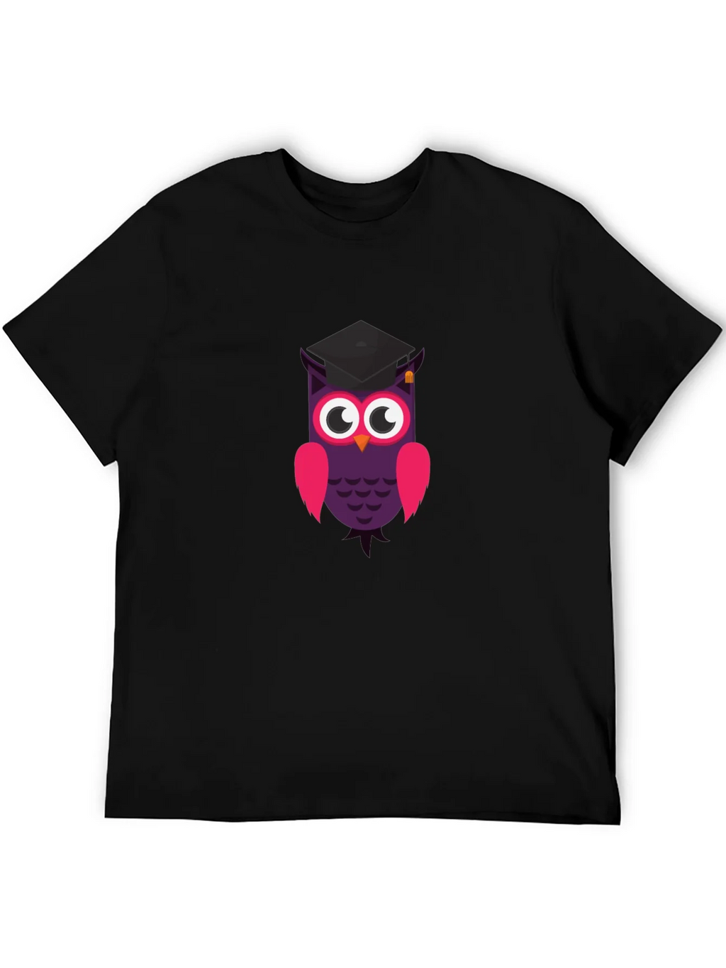 Graduation Owl T-Shirt - Black Cotton Tee product image 5