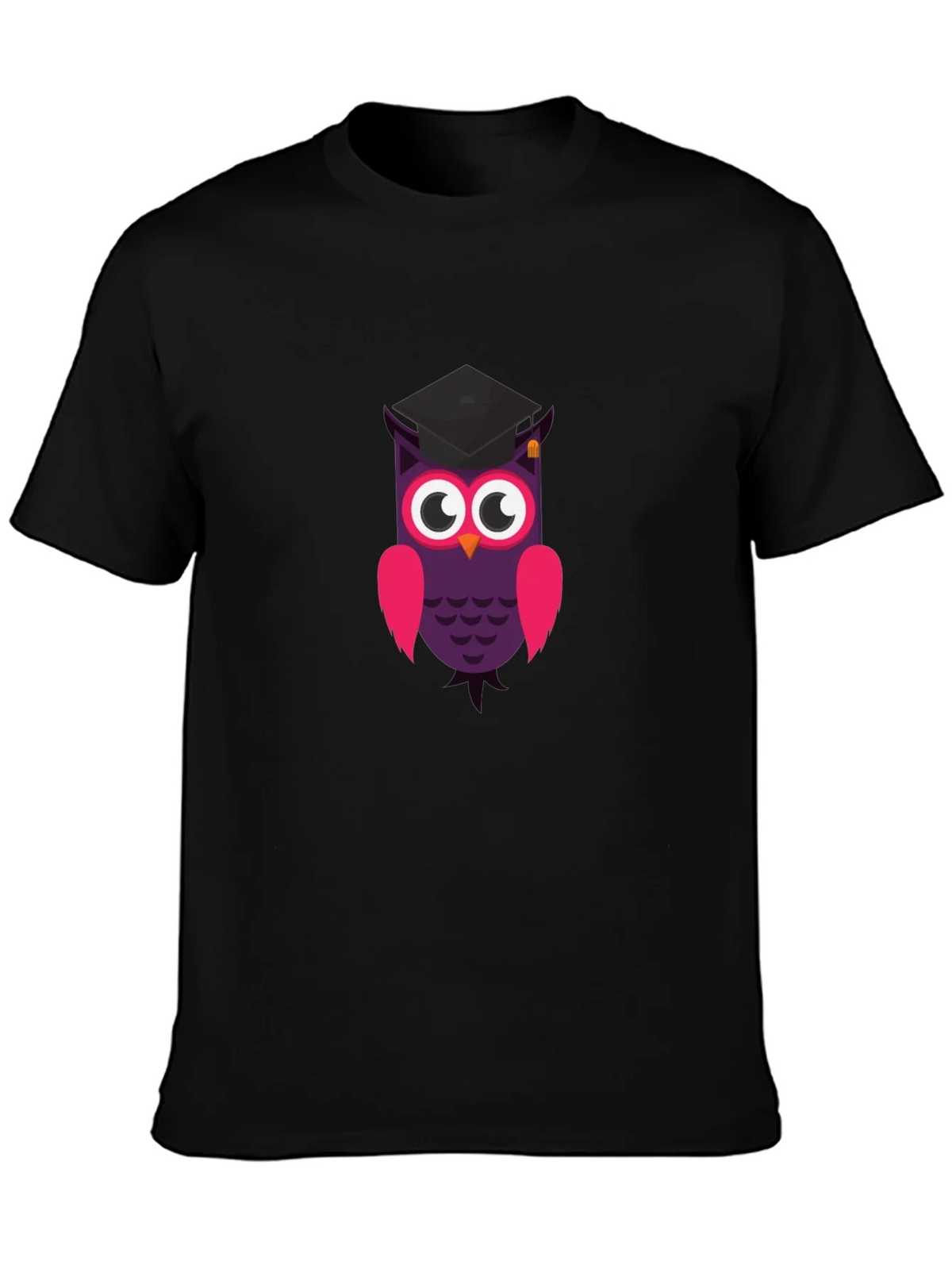 Graduation Owl T-Shirt - Black Cotton Tee product image 3