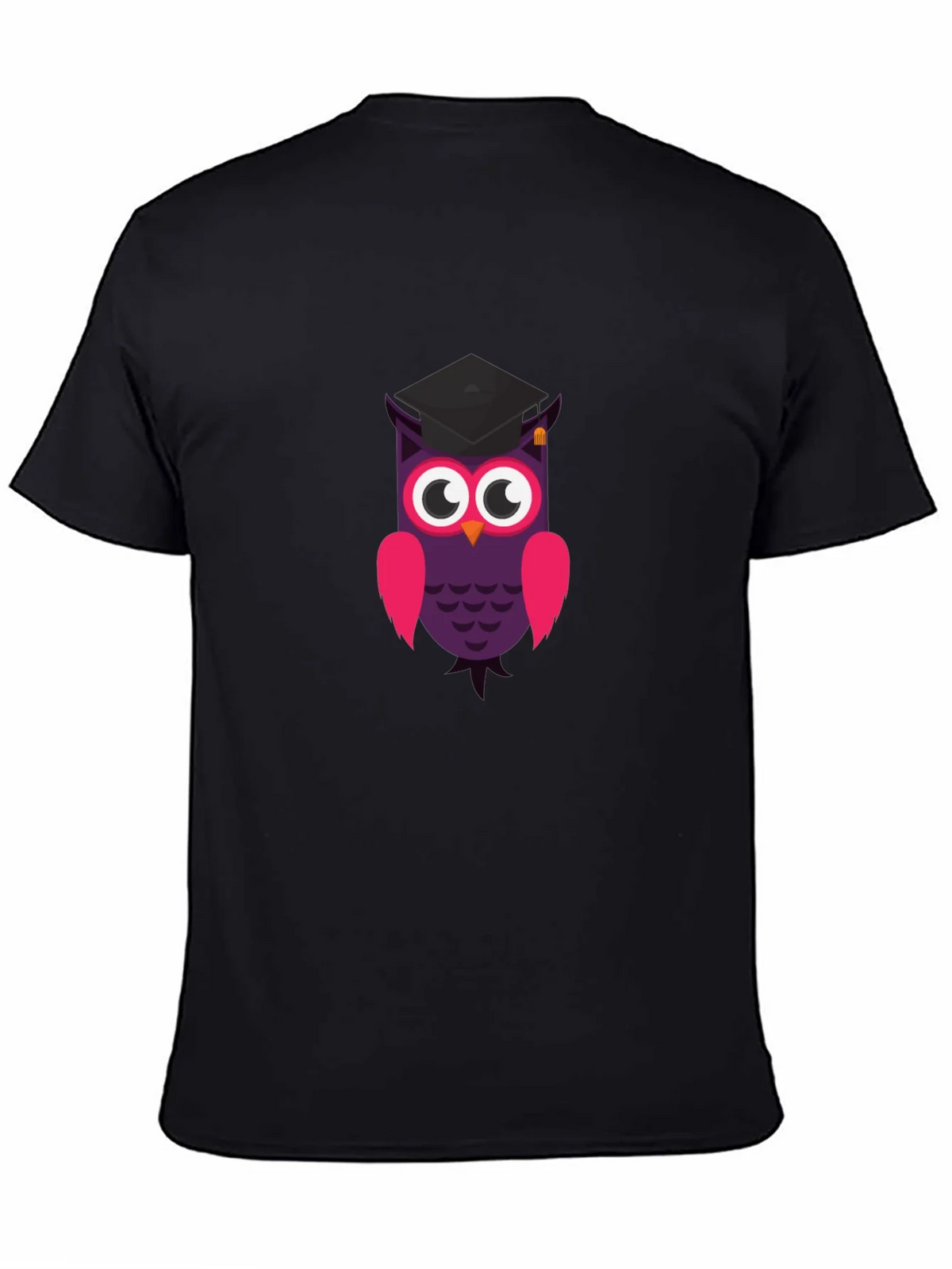 Graduation Owl T-Shirt - Black Cotton Tee product image 4