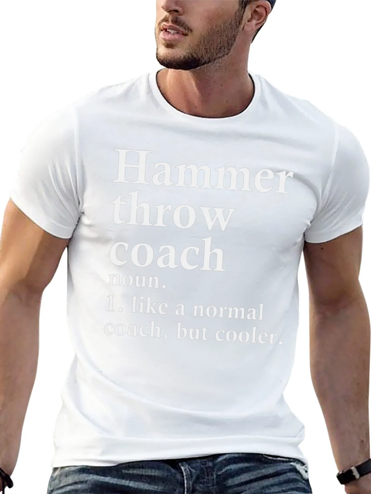 Hammer Throw Coach Definition T-Shirt product image 12