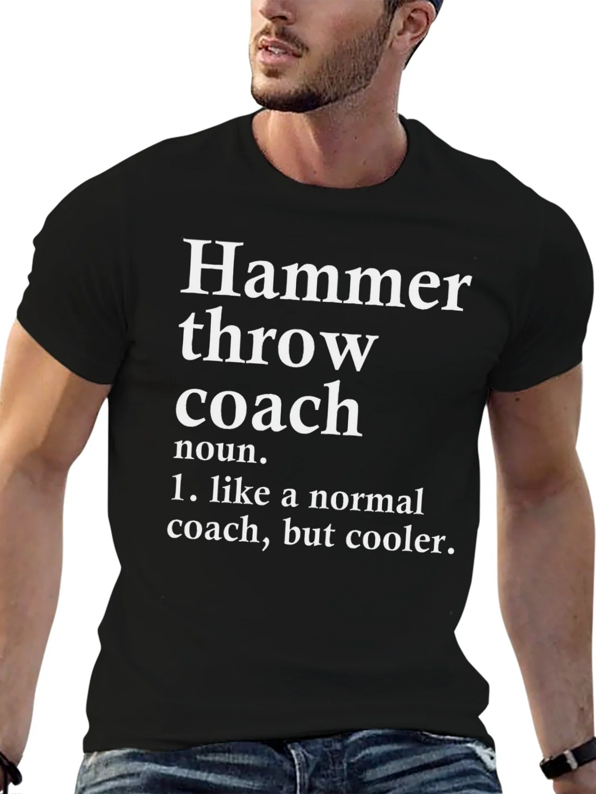 Hammer Throw Coach Definition T-Shirt product image 6