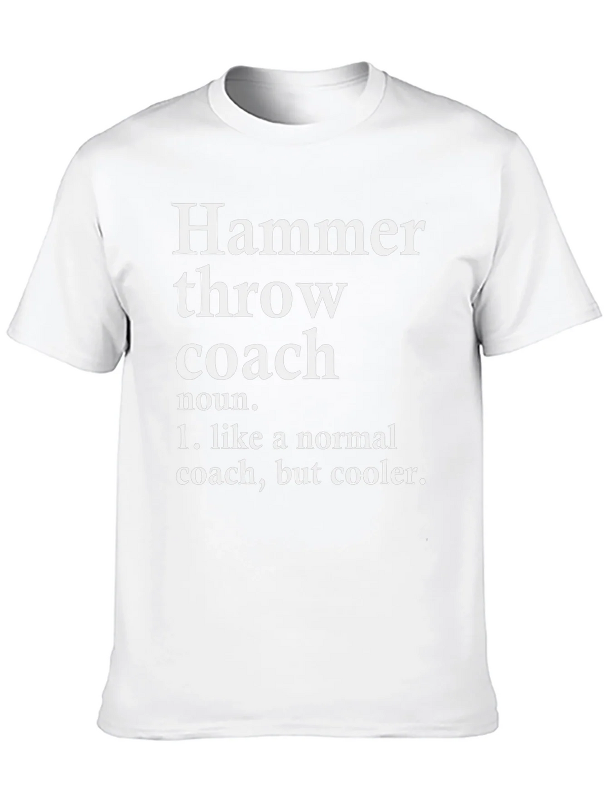 Hammer Throw Coach Definition T-Shirt product image 9