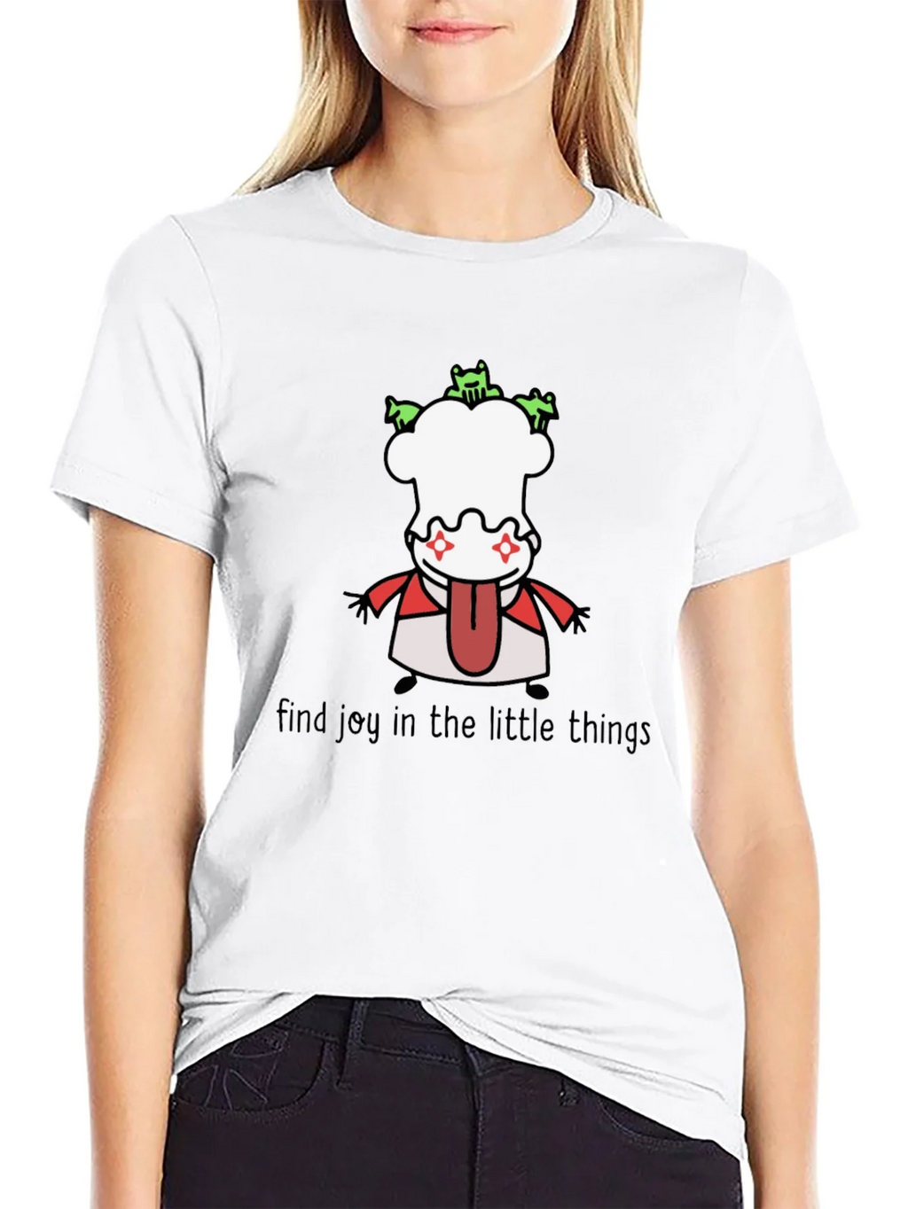 Whimsical Graphic Tee: Find Joy in the Little Things product image 8