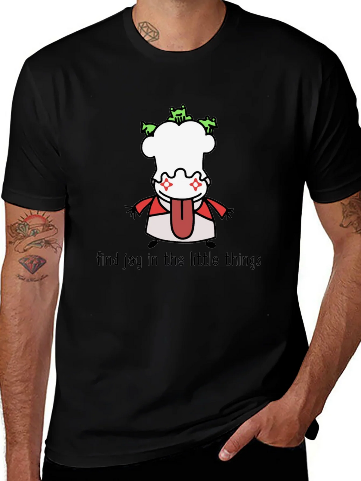 Whimsical Graphic Tee: Find Joy in the Little Things product image 1