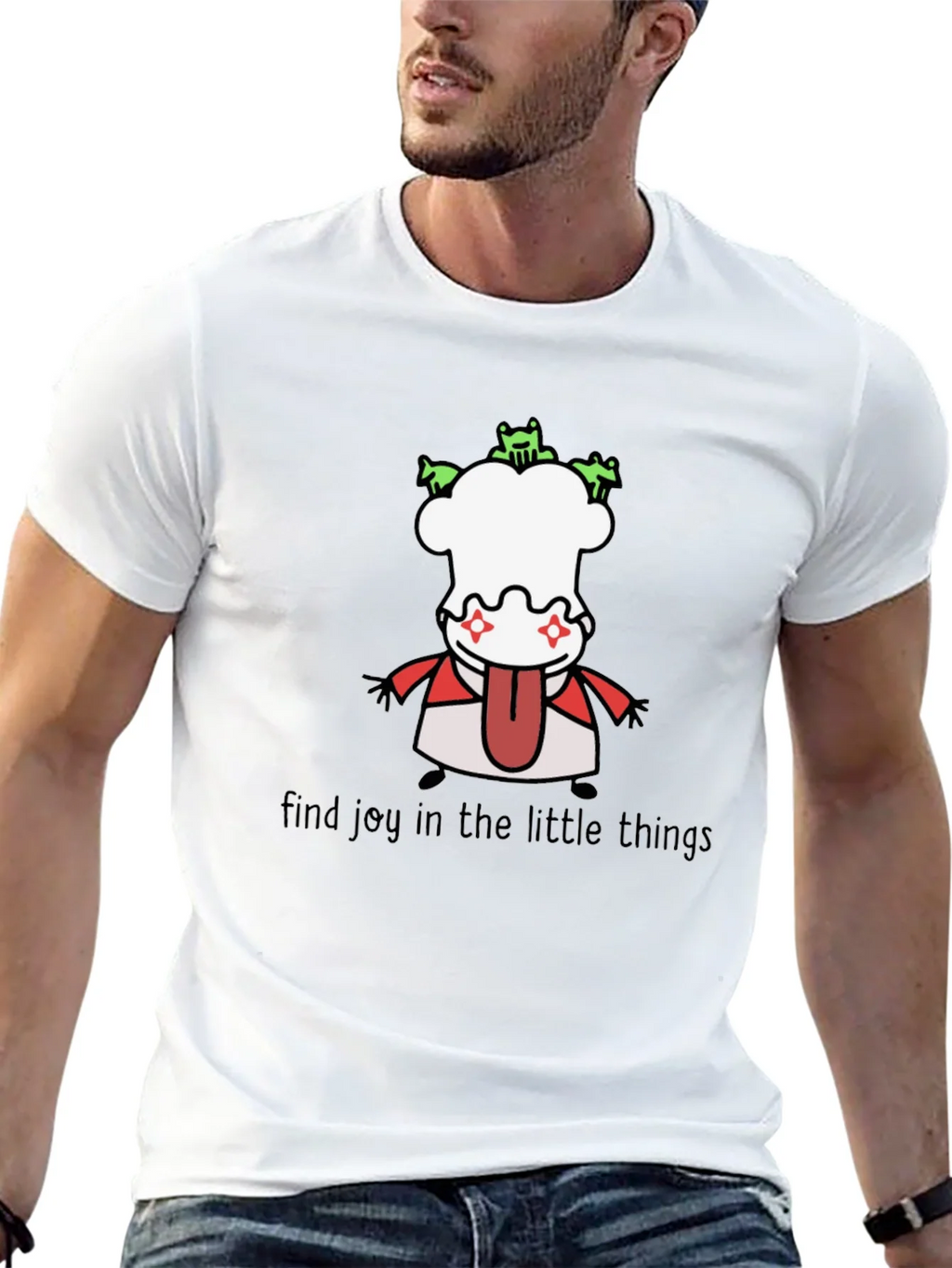 Whimsical Graphic Tee: Find Joy in the Little Things product image 12
