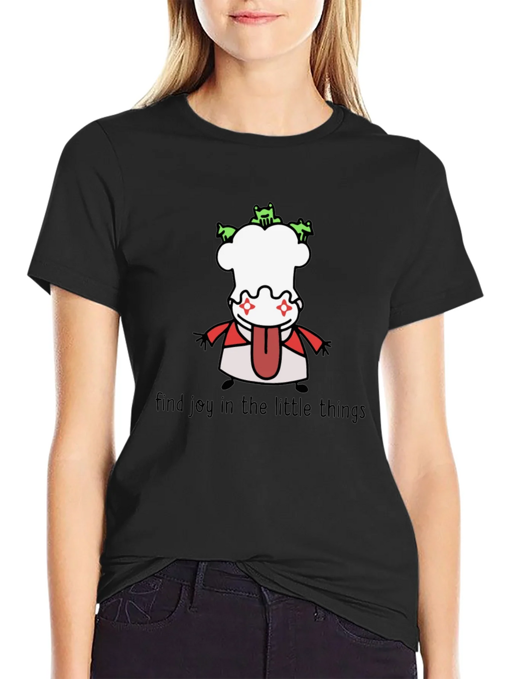 Whimsical Graphic Tee: Find Joy in the Little Things product image 2