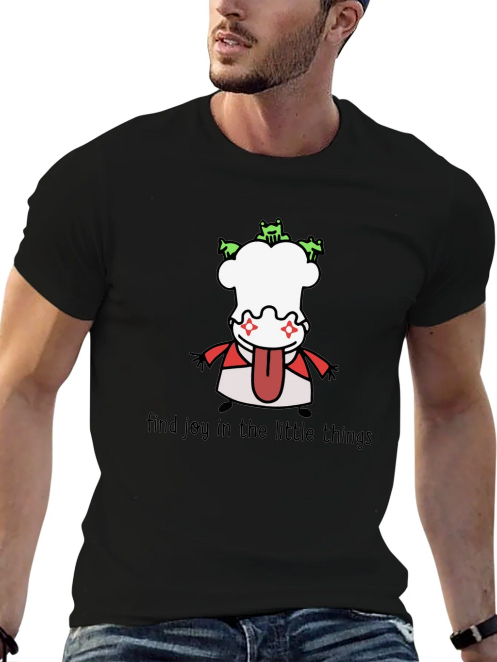 Whimsical Graphic Tee: Find Joy in the Little Things product image 6