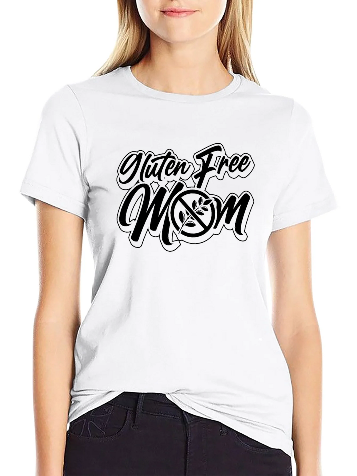 Gluten Free Mom Graphic T-Shirt - Black product image 8