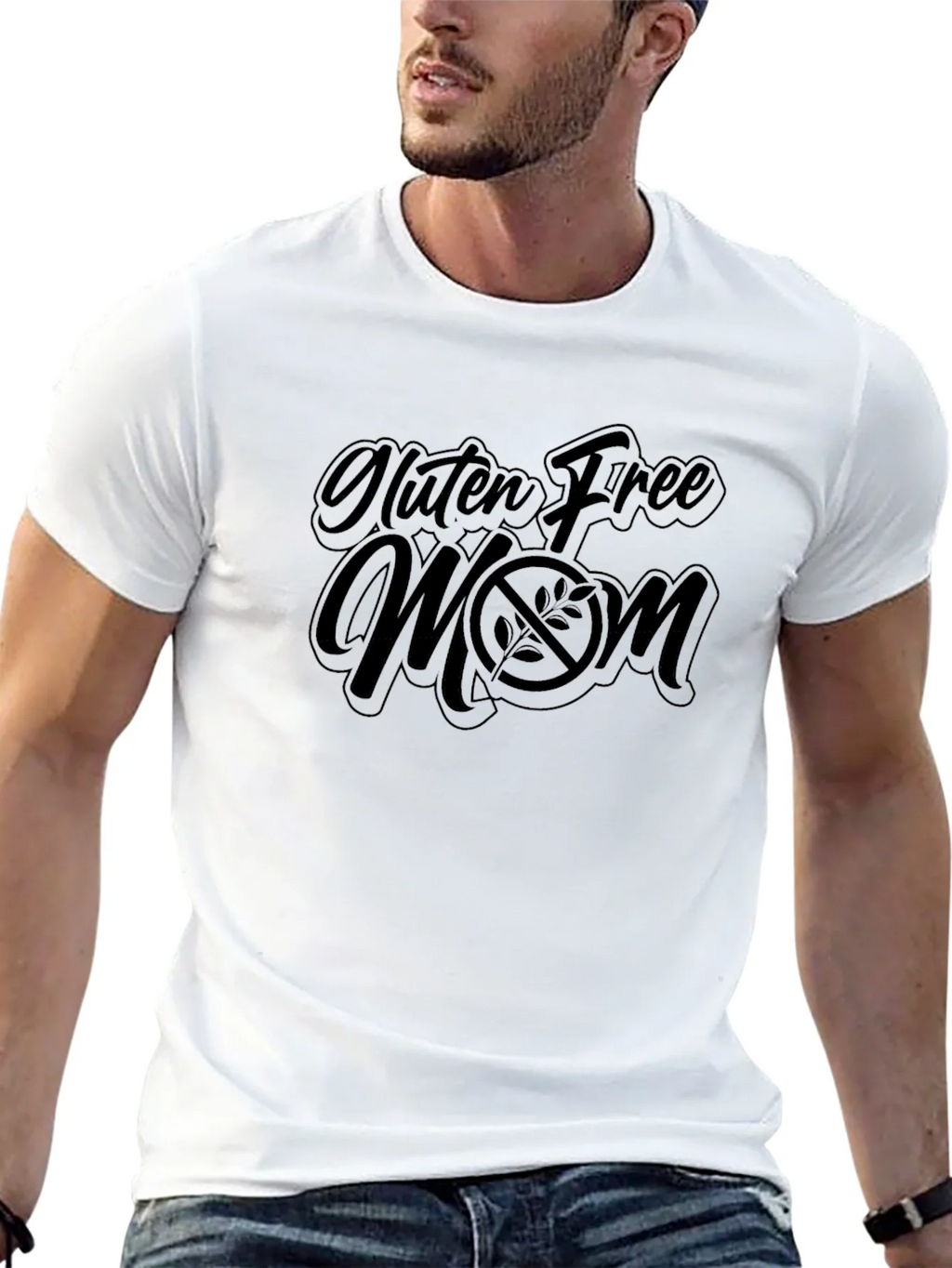 Gluten Free Mom Graphic T-Shirt - Black product image 12