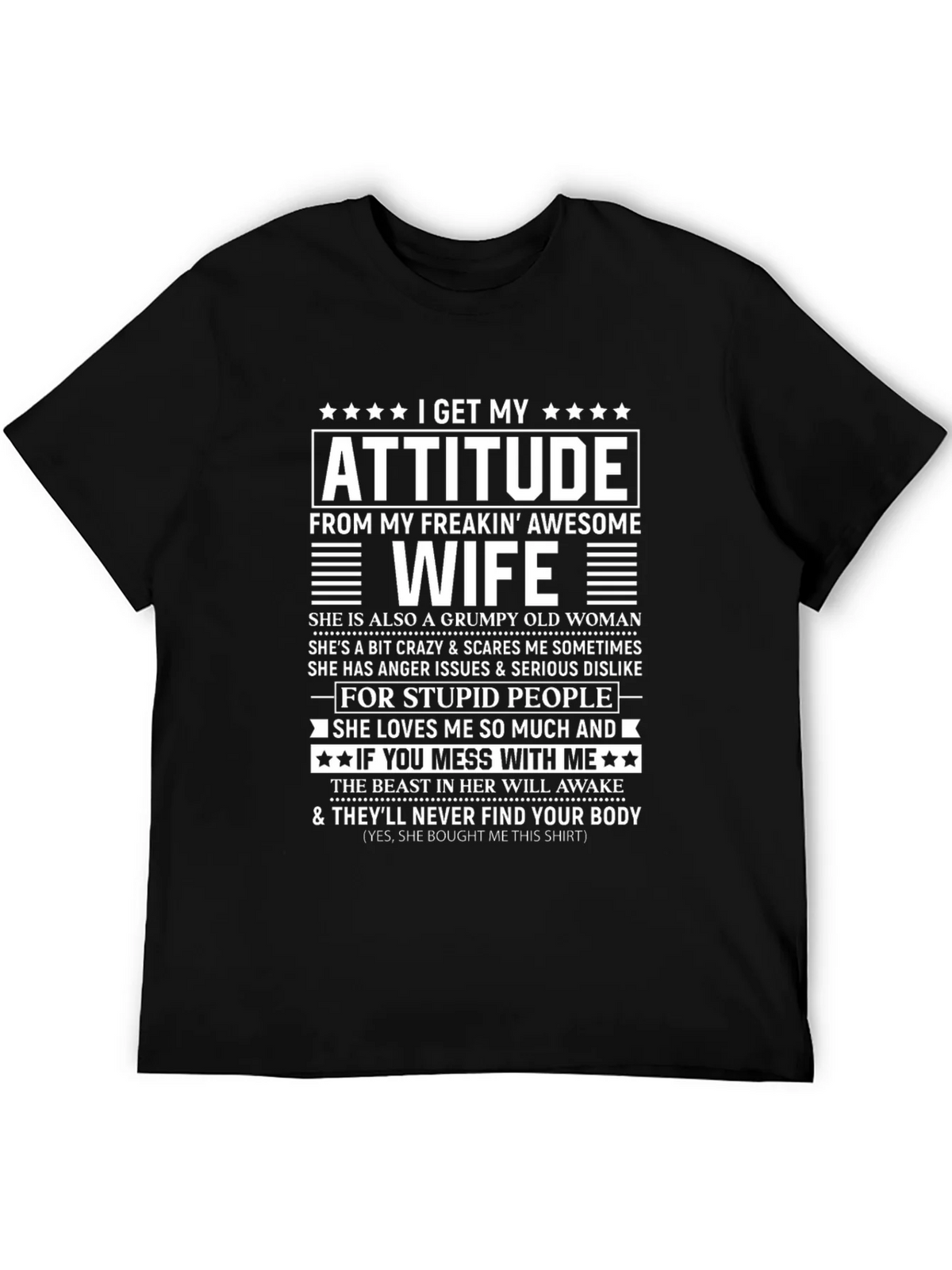 Funny Awesome Wife Graphic T-Shirt product image 5