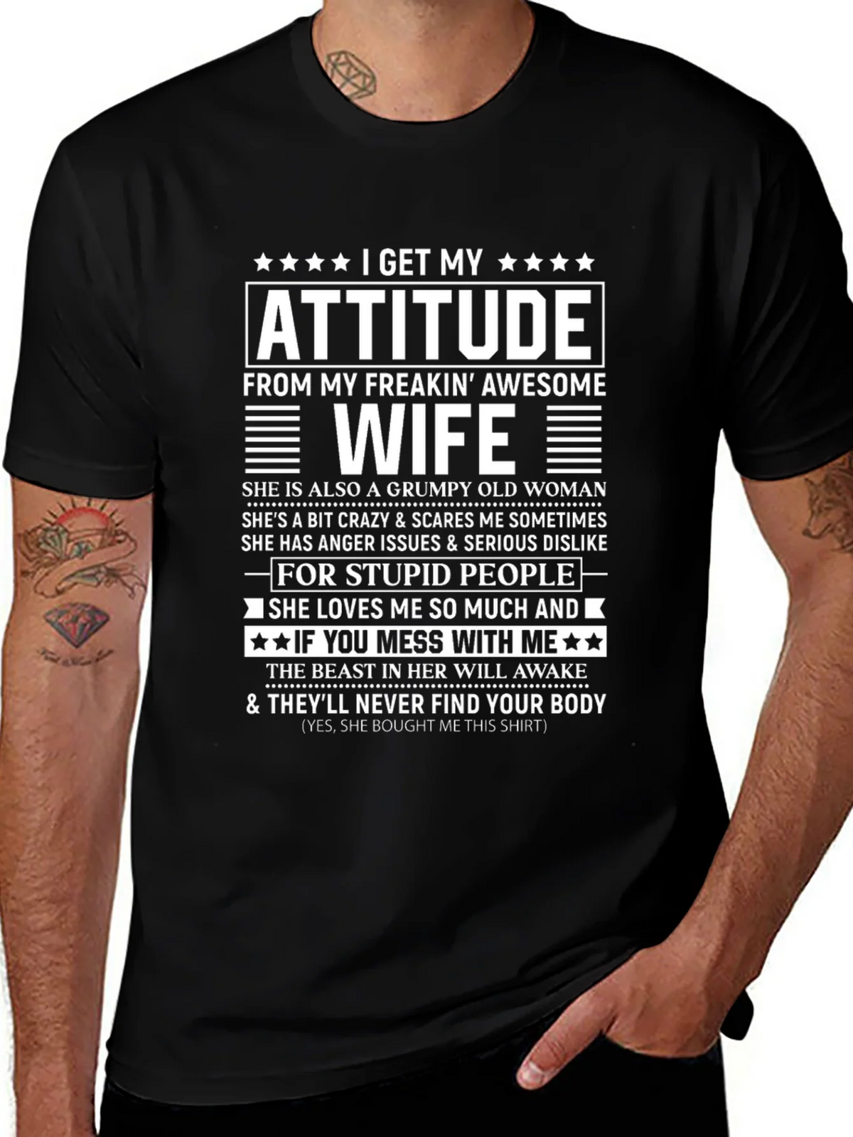 Funny Awesome Wife Graphic T-Shirt product image 1