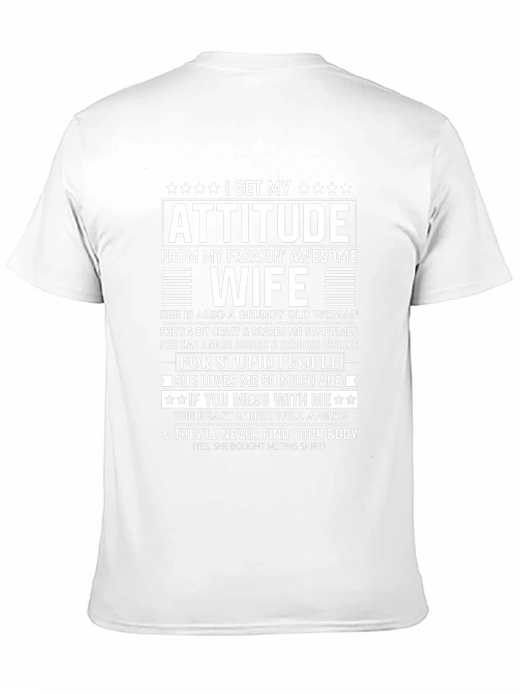 Funny Awesome Wife Graphic T-Shirt product image 8