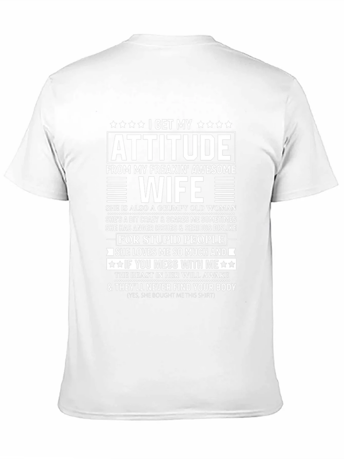 Funny Awesome Wife Graphic T-Shirt product image 8