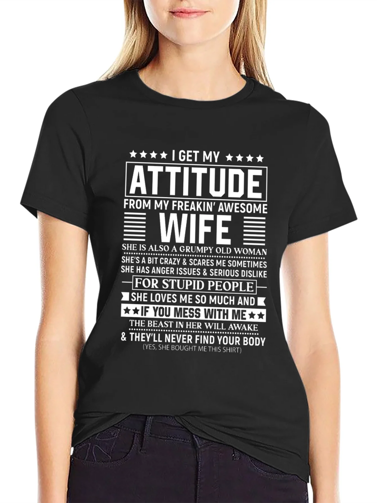 Funny Awesome Wife Graphic T-Shirt product image 2