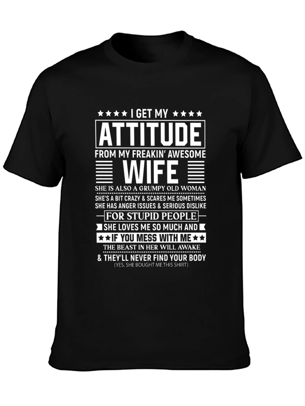 Funny Awesome Wife Graphic T-Shirt product image 3