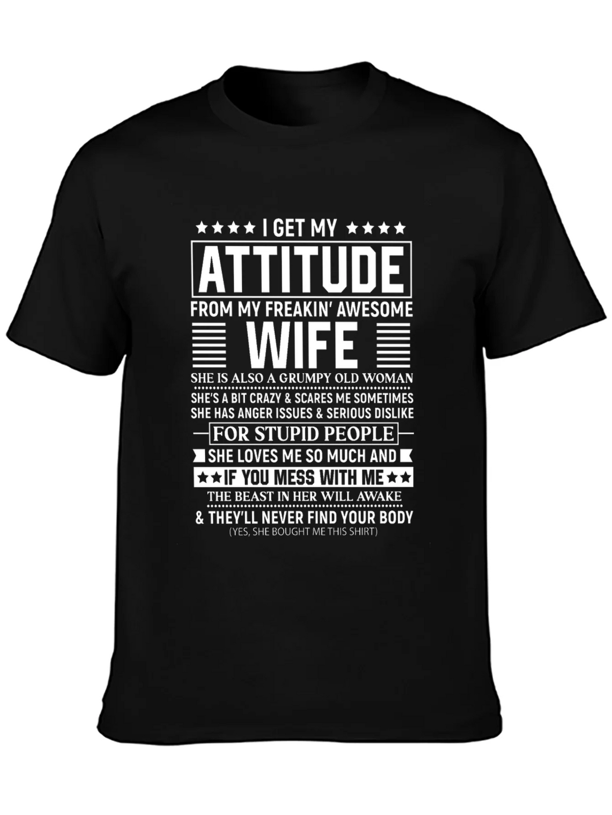 Funny Awesome Wife Graphic T-Shirt product image 3
