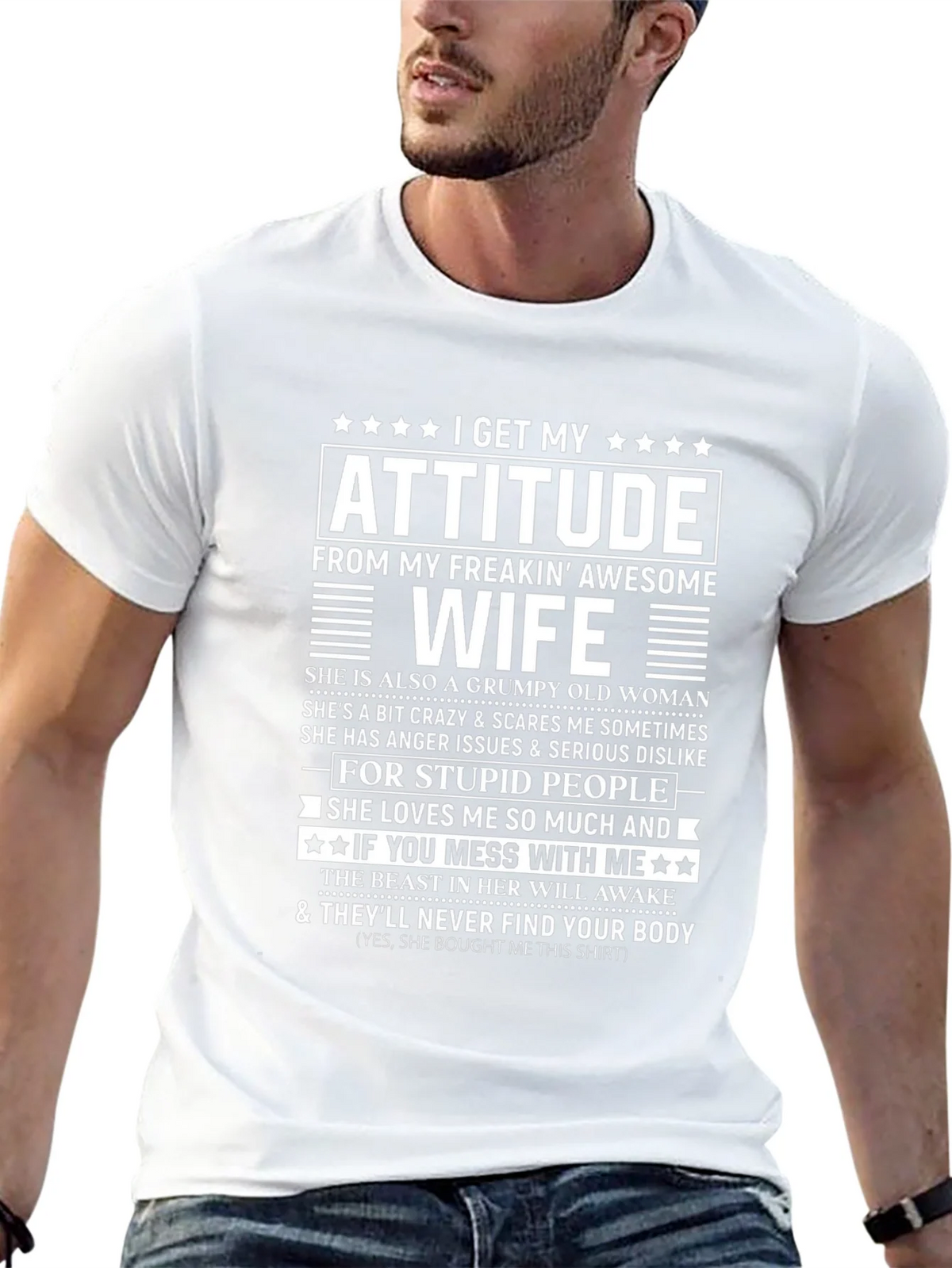 Funny Awesome Wife Graphic T-Shirt product image 10