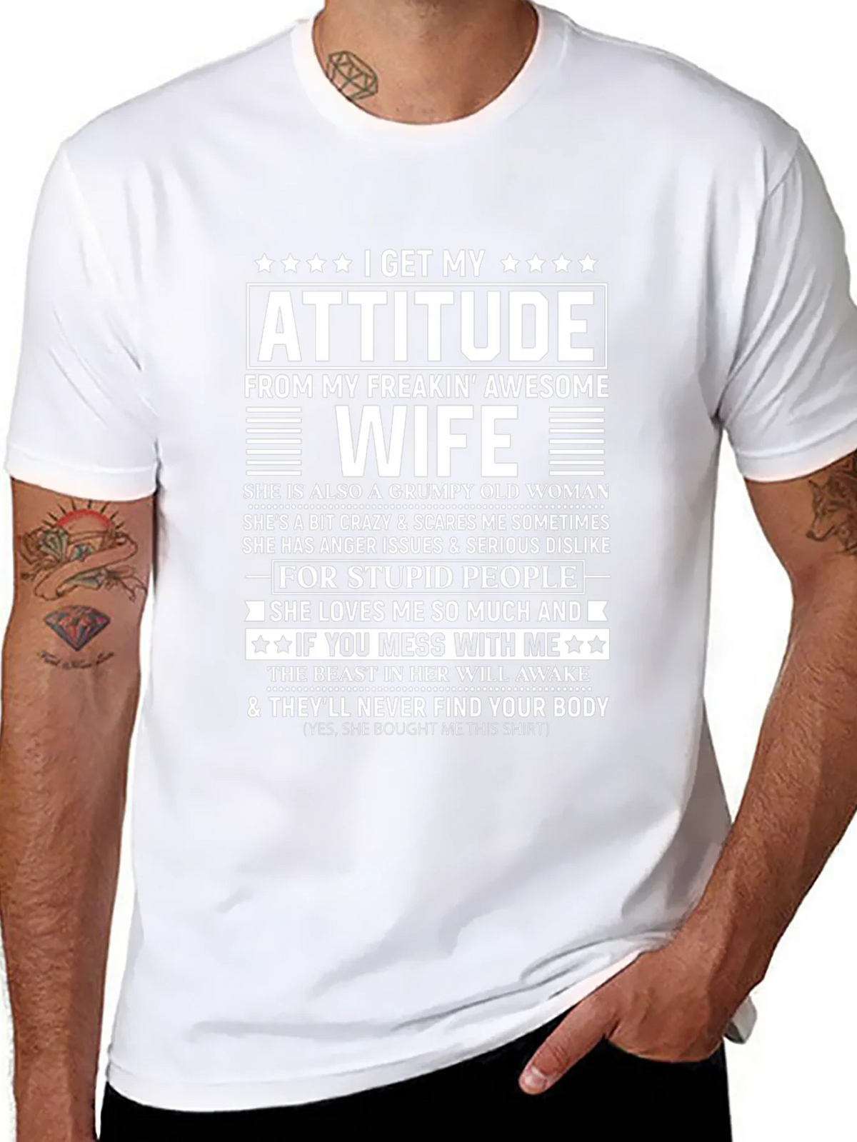 Funny Awesome Wife Graphic T-Shirt product image 6