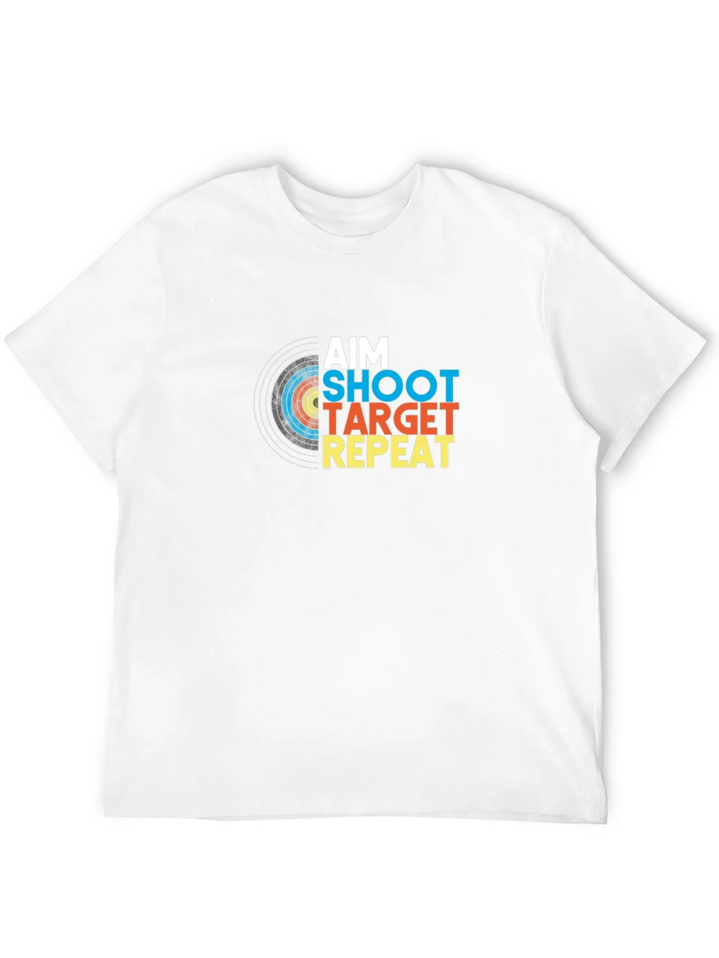 Aim Shoot Target Repeat Black Graphic Tee product image 7