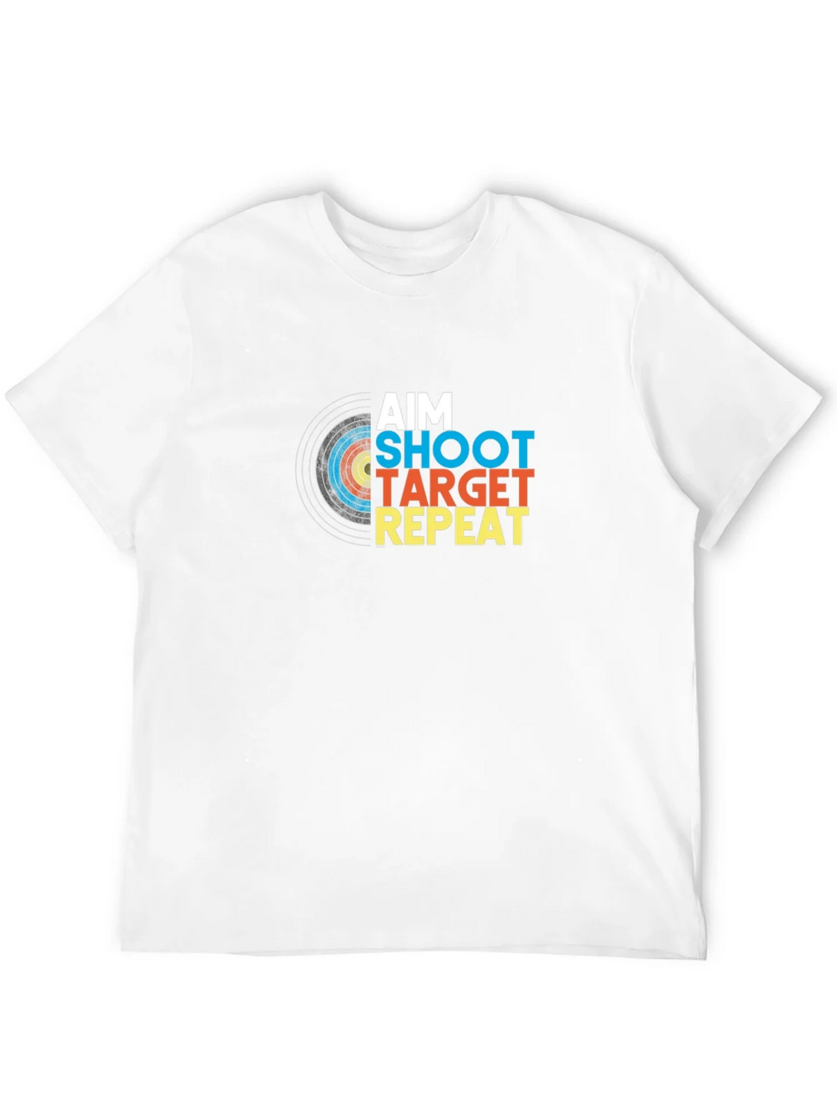 Aim Shoot Target Repeat Black Graphic Tee product image 7