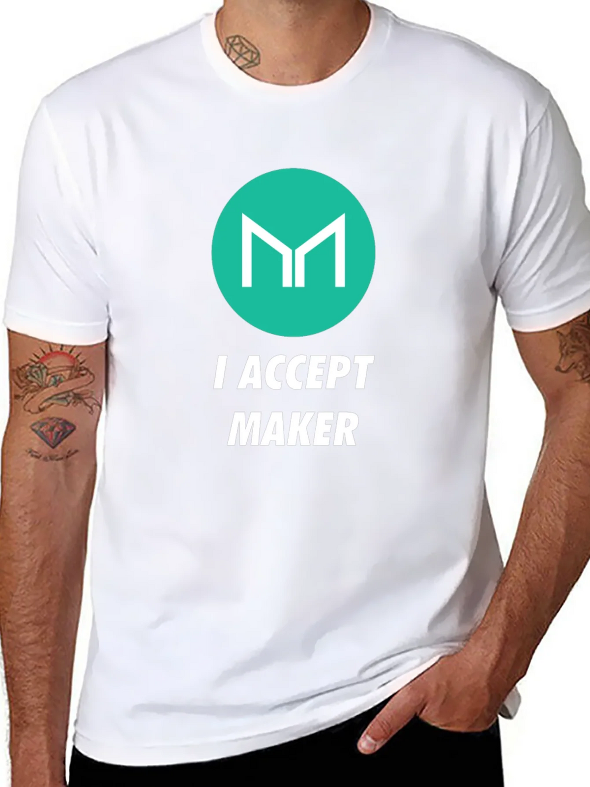 I Accept Maker Black Graphic T-Shirt product image 7