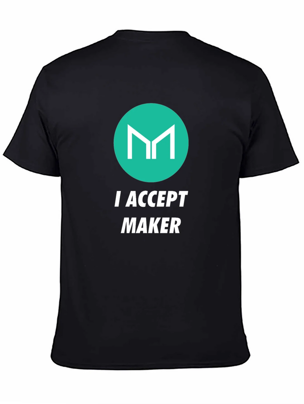 I Accept Maker Black Graphic T-Shirt product image 4